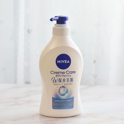 クリームケア ボディウォッシュ W保水美肌 リラクシングソープの香り 本体 470ml/ニベア/ボディソープを使ったクチコミ(1枚目)