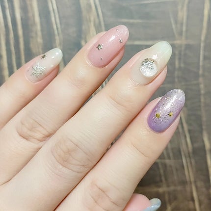 セミキュアジェルネイル(ハンド)/ohora/ネイルシールを使ったクチコミ(4枚目)