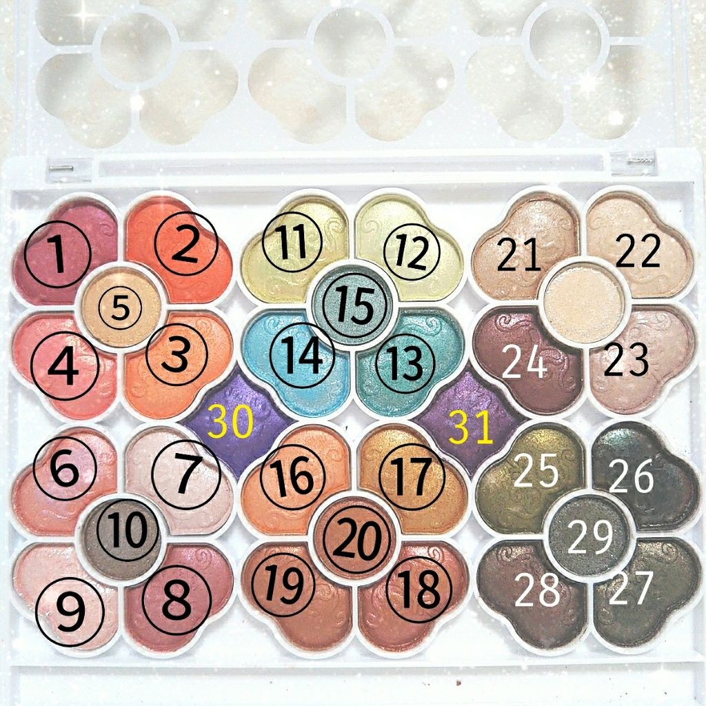 アイカラーパレット/ティアラガール/アイシャドウパレットを使ったクチコミ(2枚目)