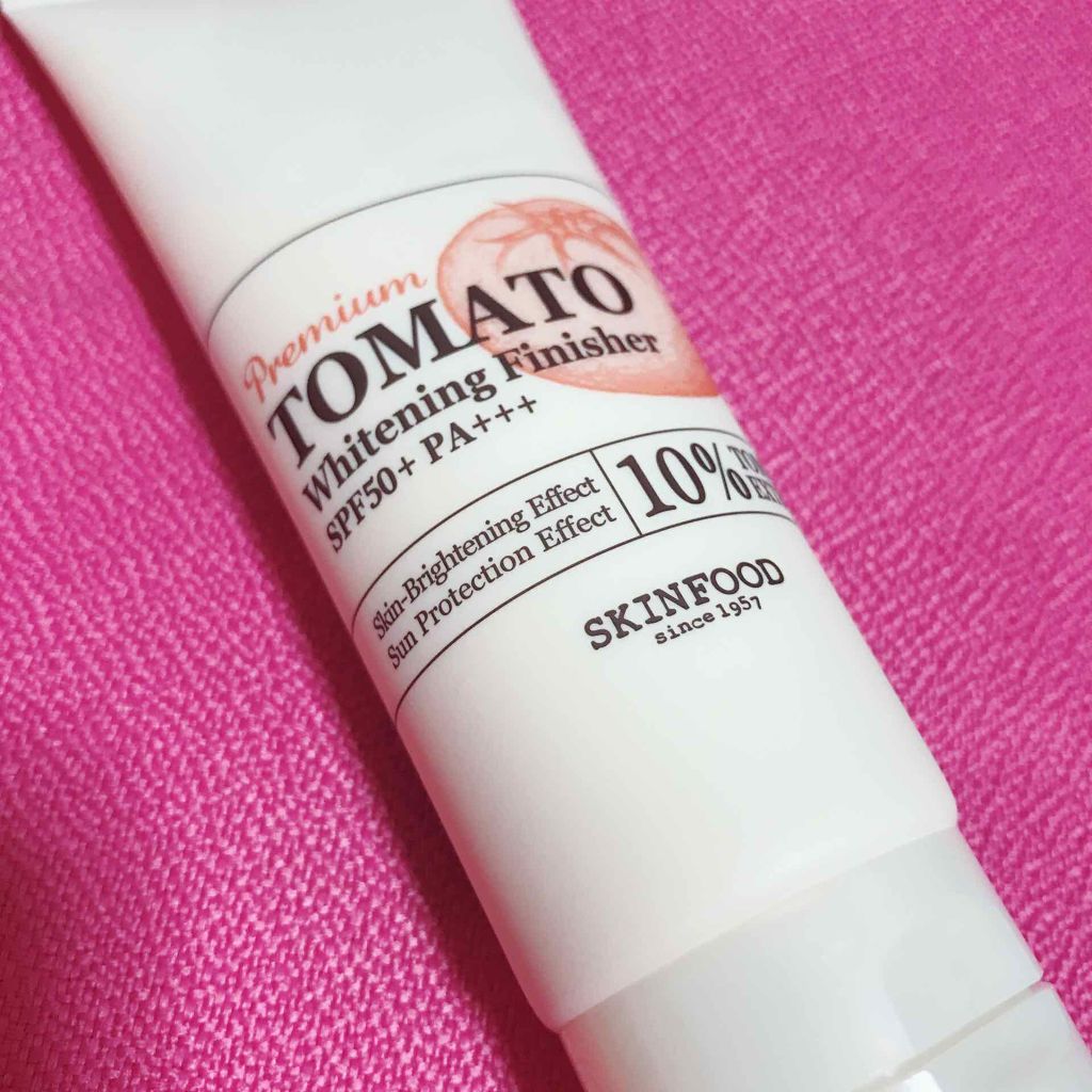 プレミアムトマト ブライトニング フィニッシャー/SKINFOOD/化粧下地を使ったクチコミ（1枚目）