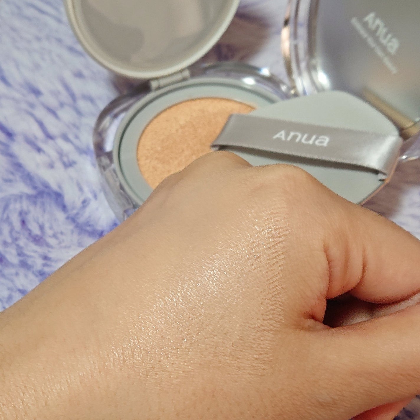 セミグロウベールクッション/Anua/クッションファンデーションを使ったクチコミ(1枚目)