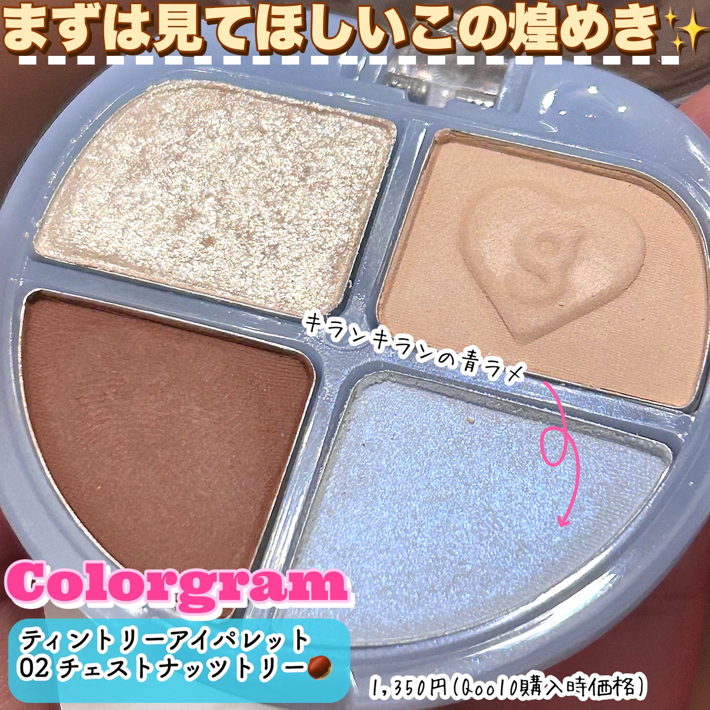 ティントリーアイパレット/Colorgram/アイシャドウパレットを使ったクチコミ(2枚目)