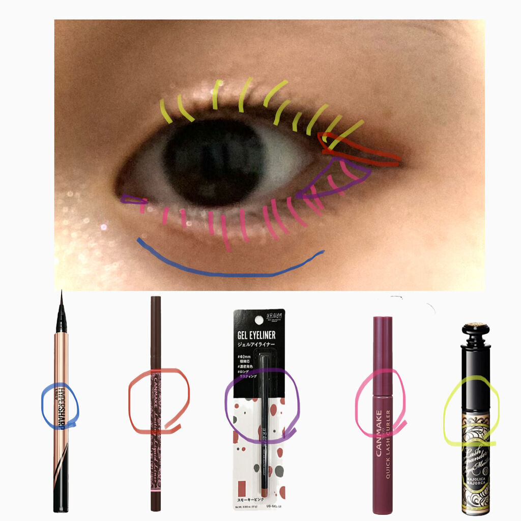 クイックラッシュカーラー/キャンメイク/マスカラ下地を使ったクチコミ（3枚目）