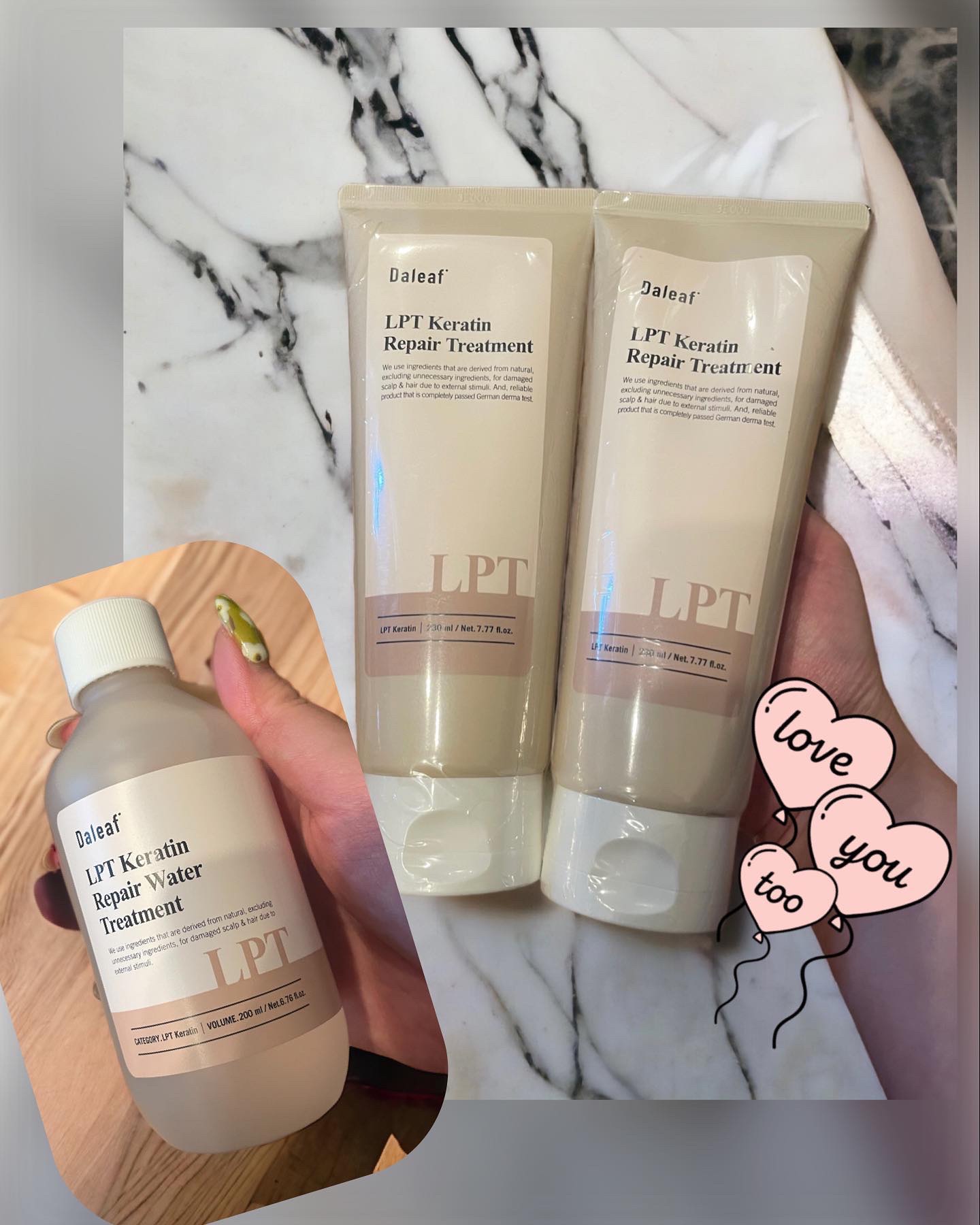 LPTケラチンリペアウォータートリートメント/Daleaf/洗い流すヘアトリートメントを使ったクチコミ（2枚目）