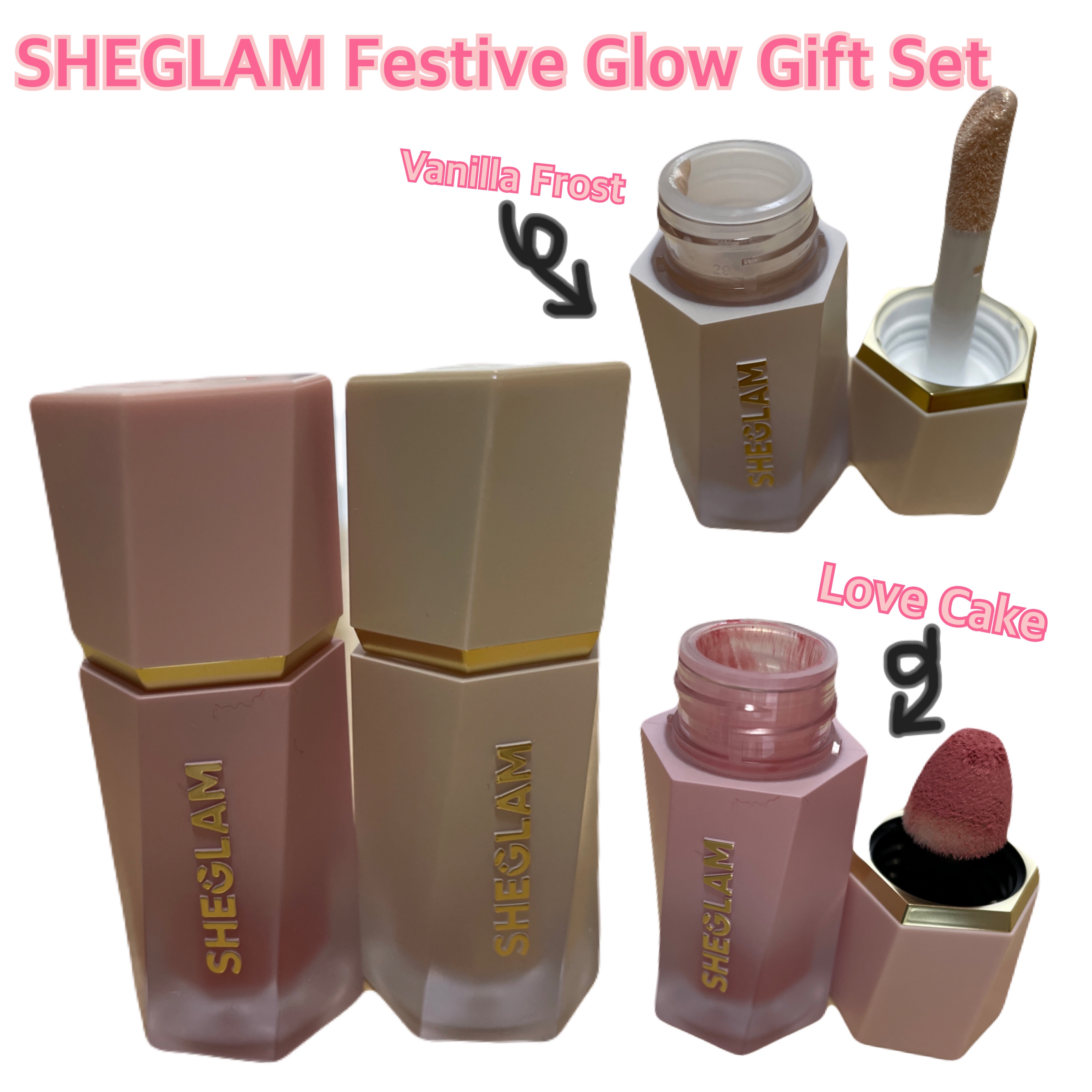 Festive Glow ギフトセット - Love Cake & Vanilla Frost/SHEGLAM/キット・セットを使ったクチコミ（2枚目）