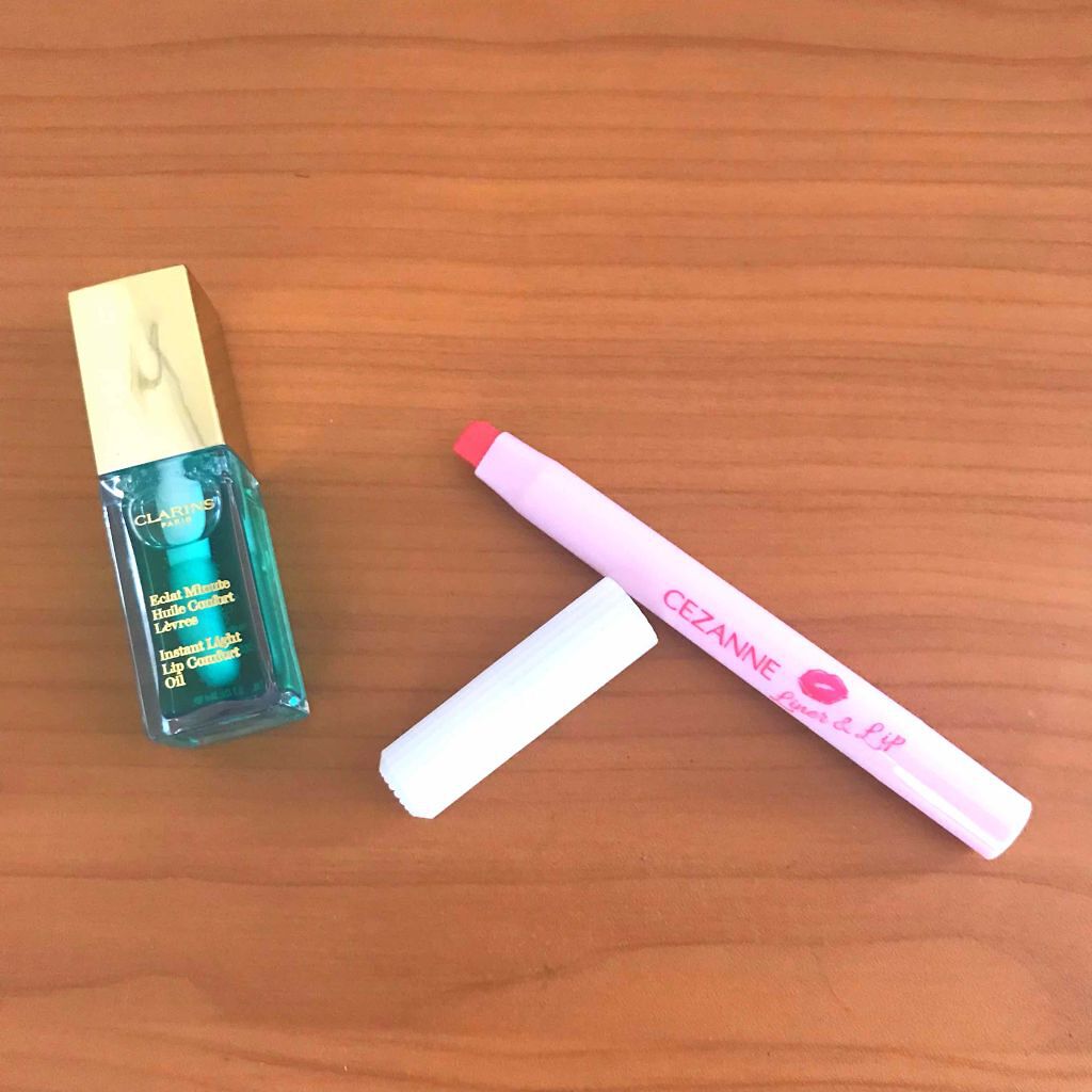 ライナー&リップ 20 ピンク系/CEZANNE/口紅を使ったクチコミ（1枚目）