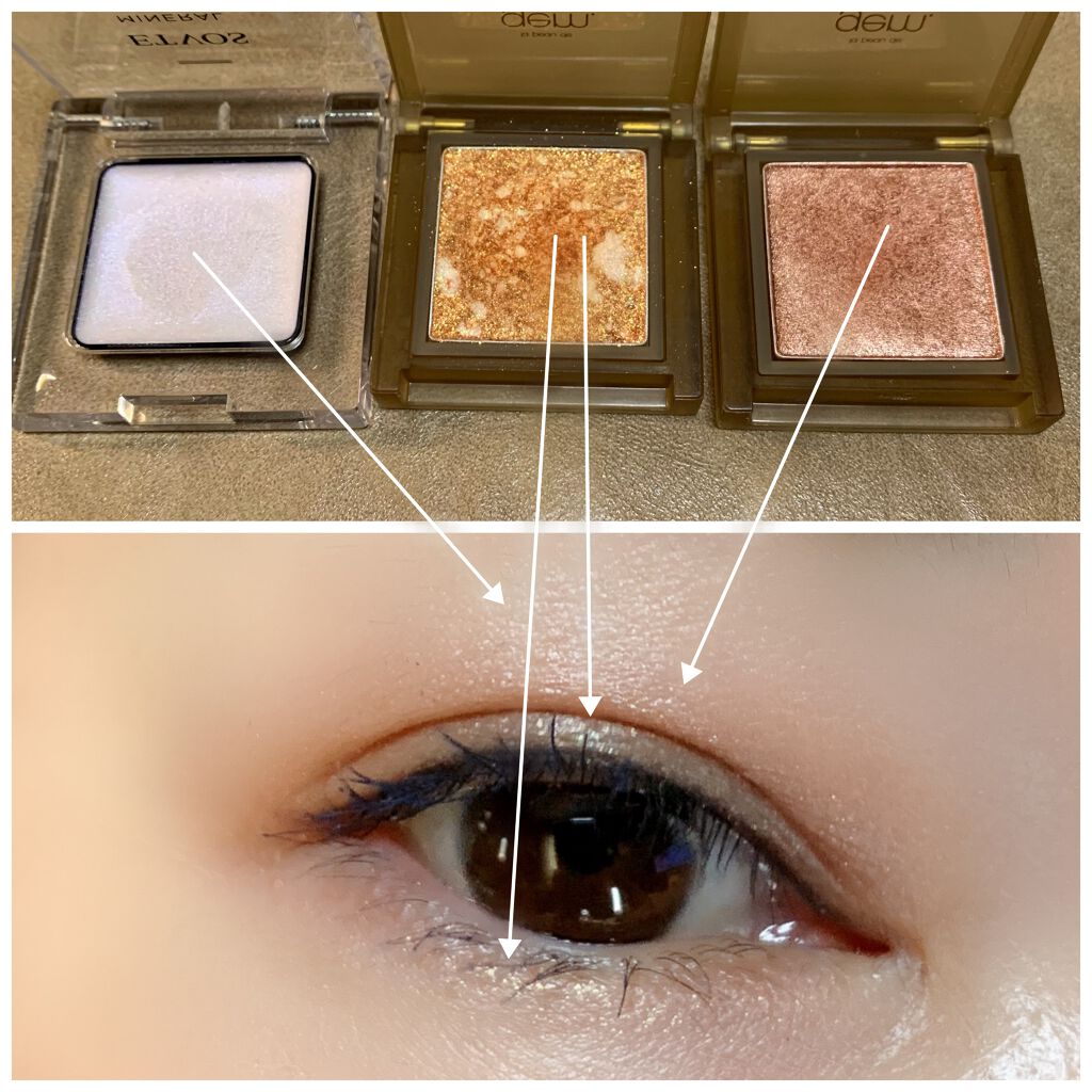 ミネラルアイバーム/エトヴォス/ジェル・クリームアイシャドウを使ったクチコミ(3枚目)