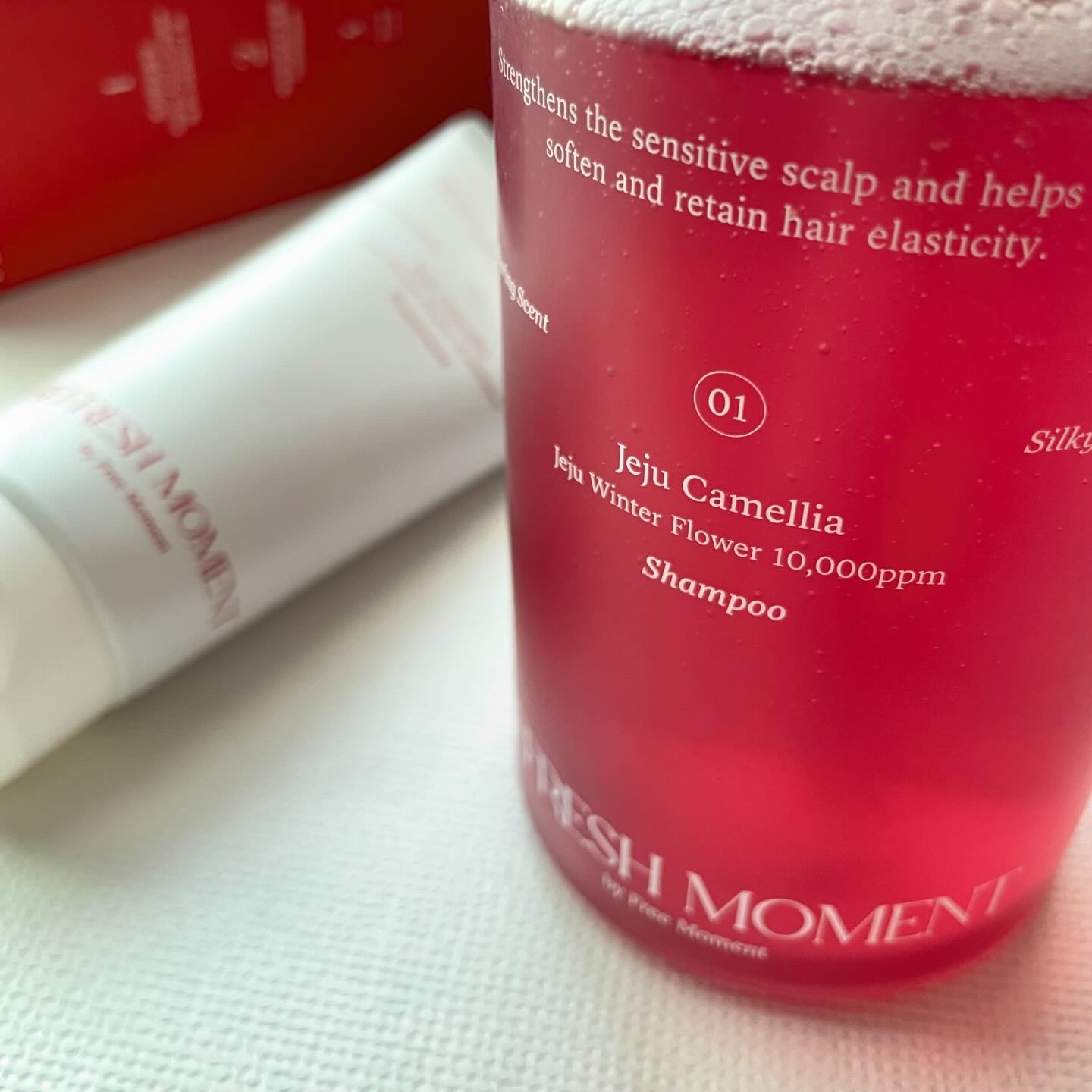 リフレッシュモーメントパフュームシャンプー/トリートメント Jeju Camellia/Free Moment /市販シャンプーを使ったクチコミ（2枚目）