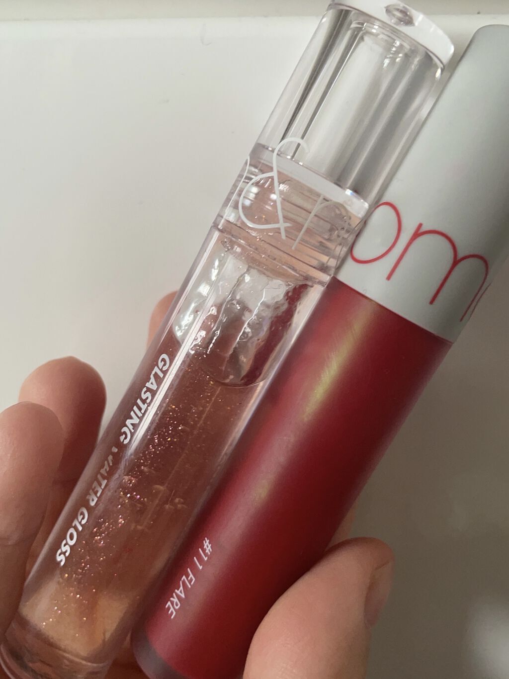 グラスティングウォーターグロス/rom&nd/リップグロスを使ったクチコミ（1枚目）