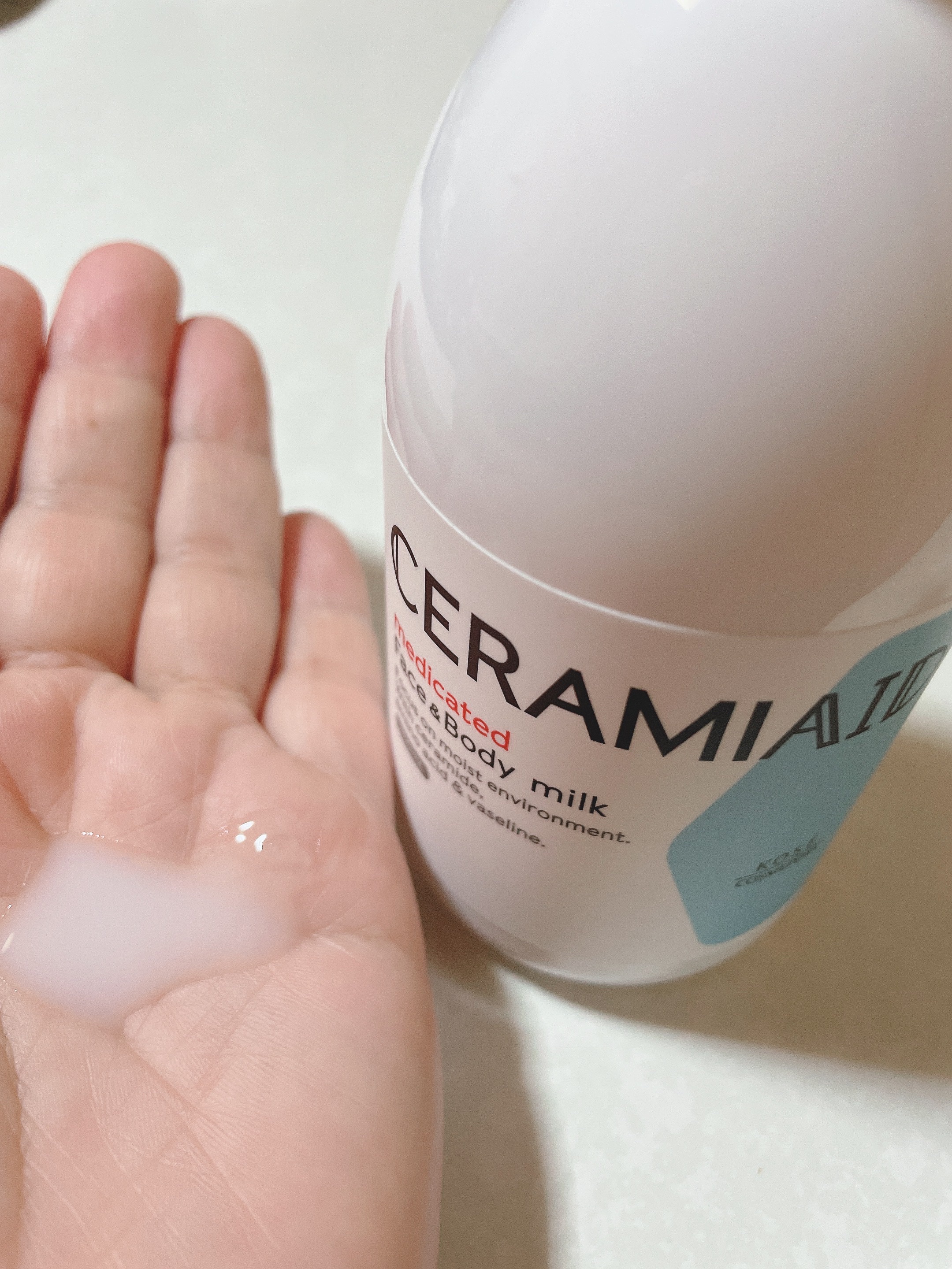 セラミエイド 薬用スキンミルク/セラミエイド/ボディミルクを使ったクチコミ（1枚目）