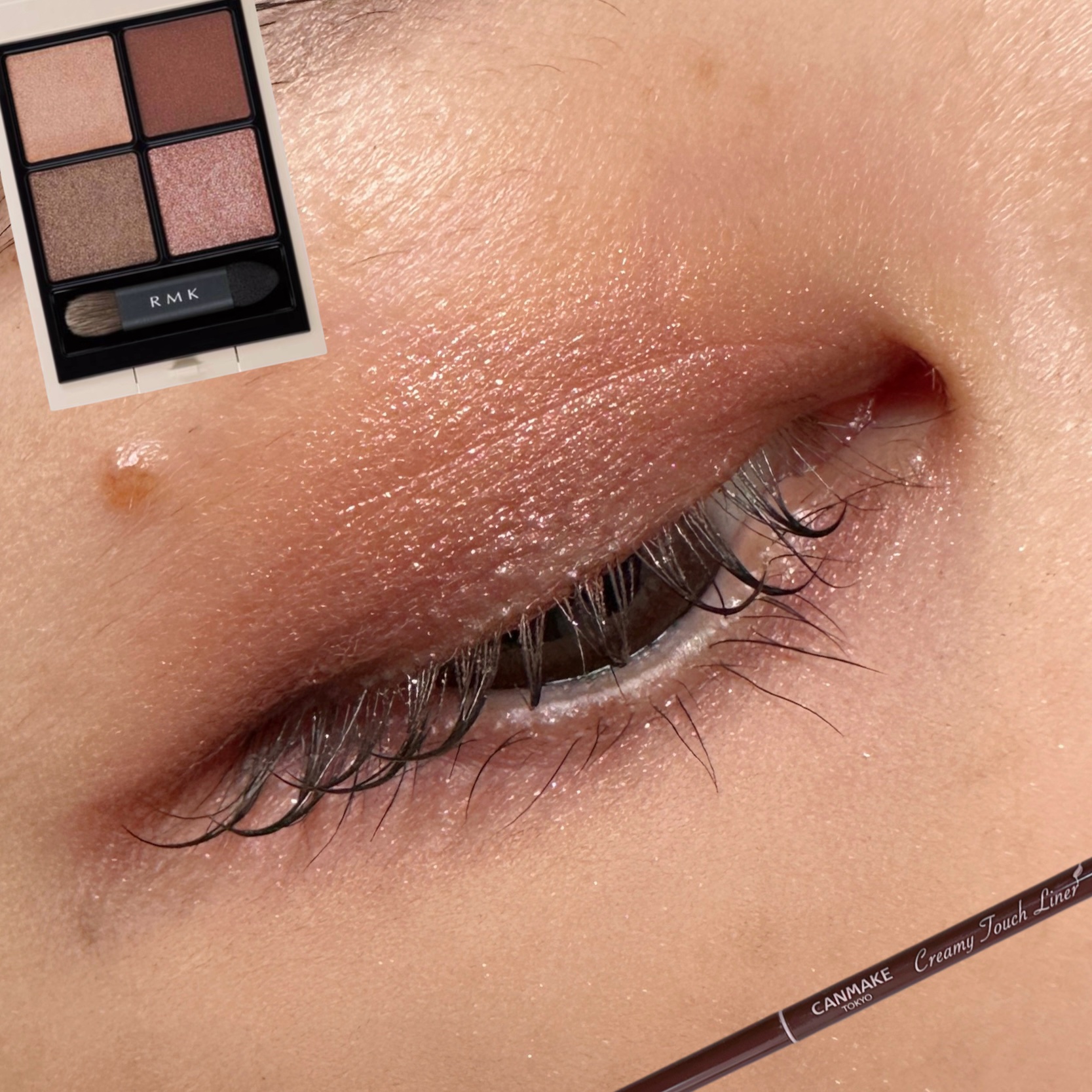 クリーミータッチライナー/キャンメイク/ジェルアイライナーを使ったクチコミ（1枚目）