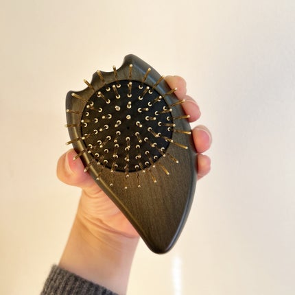 プレミアム FOX カッサ ゴースト ヘアブラシ ブラック/SNOW FOX SKINCARE/ヘアブラシを使ったクチコミ(2枚目)