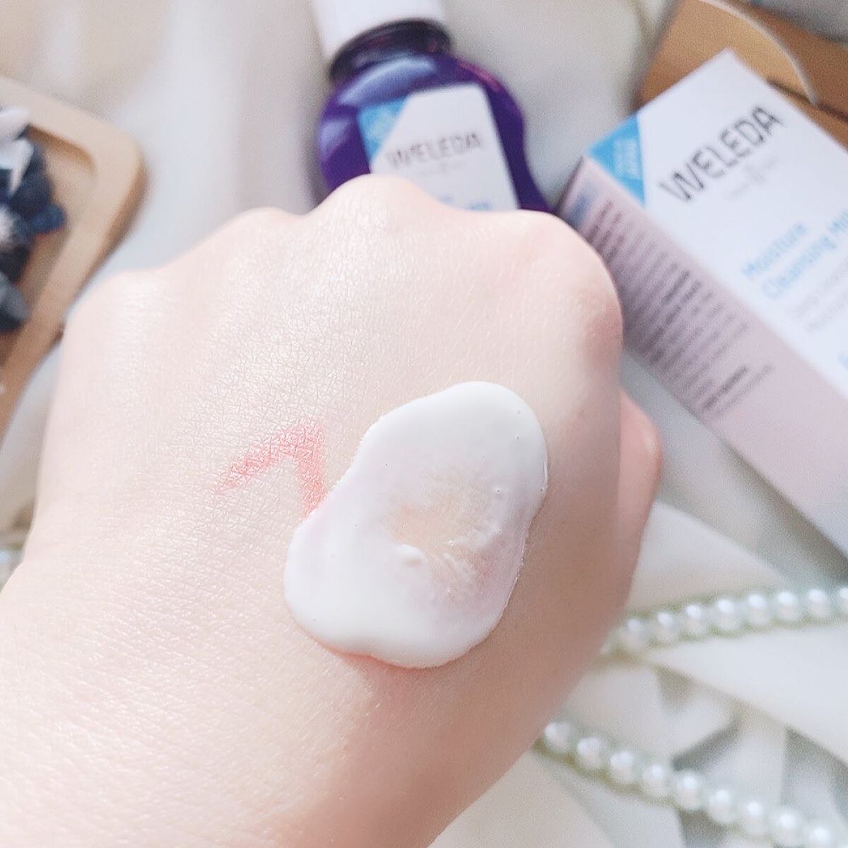 モイスチャー クレンジングミルク/WELEDA/ミルククレンジングを使ったクチコミ(3枚目)