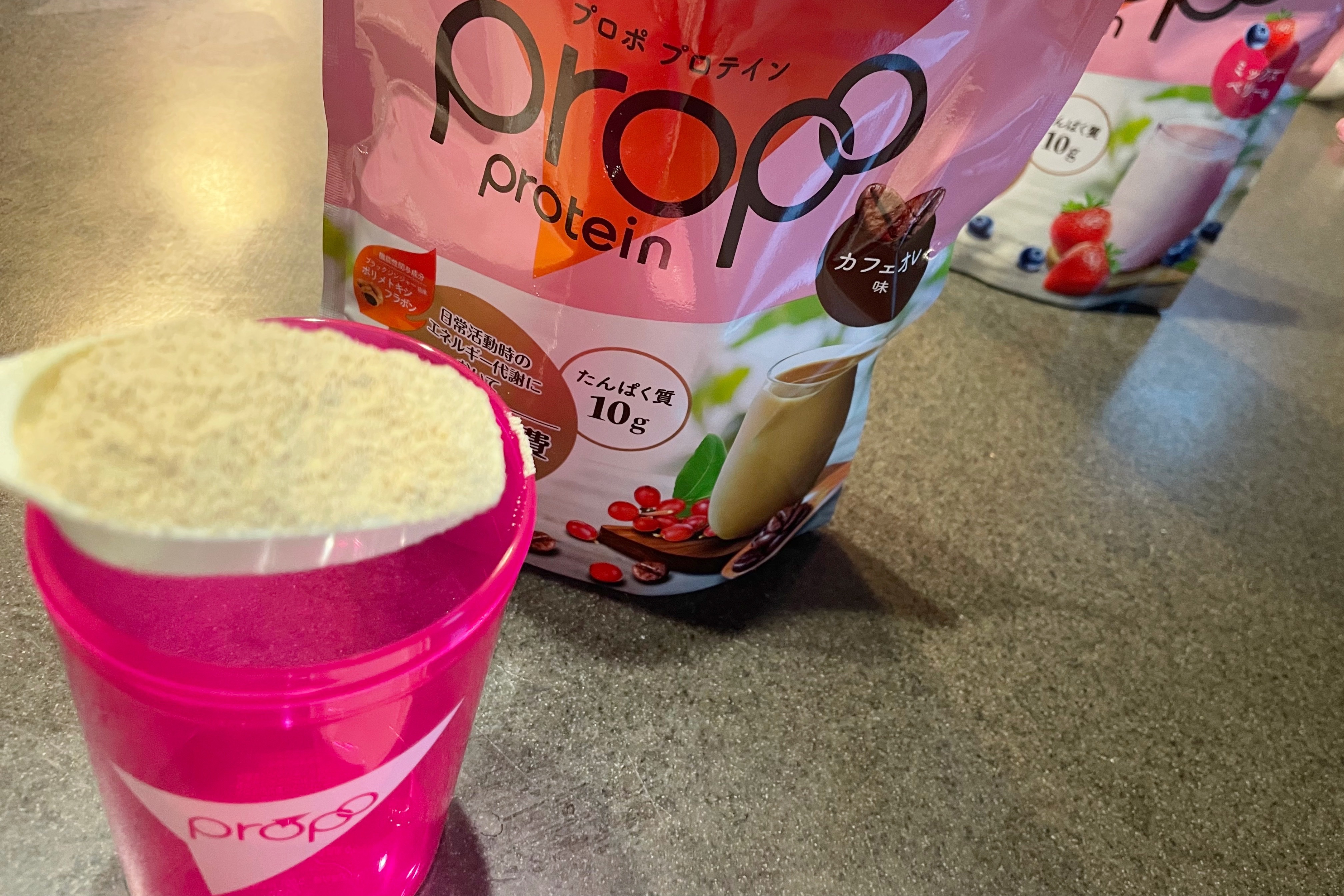 プロポ プロテイン(カフェオレ味)/ロート製薬/その他プロテインを使ったクチコミ（2枚目）