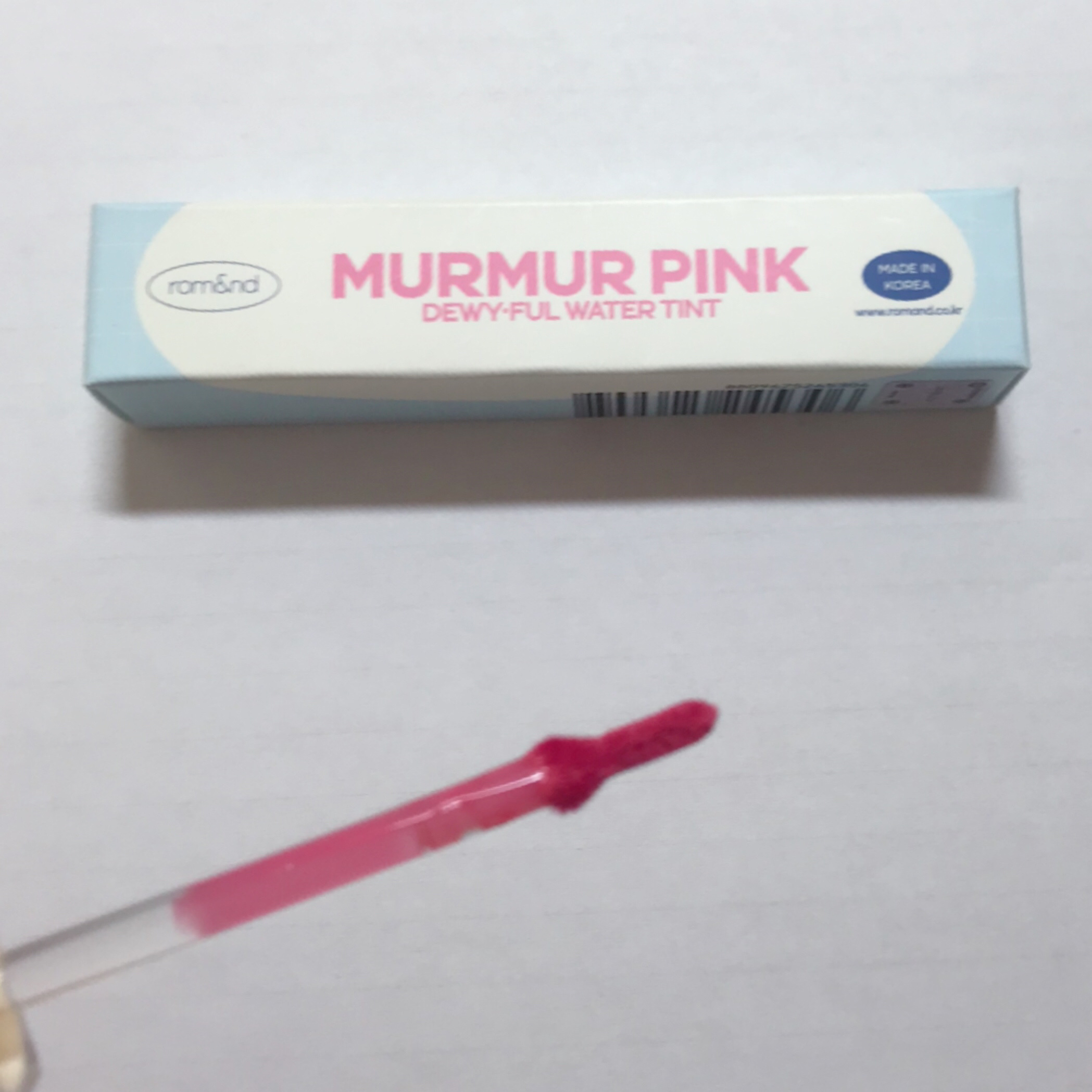 デュイフルウォーターティント<ミルクグロッサリー> 10 MURMUR PINK/rom&nd/リップティントを使ったクチコミ（3枚目）