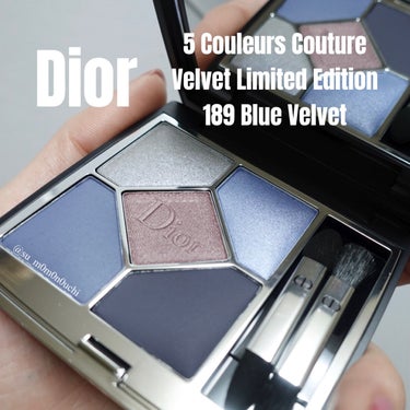 【旧】サンク クルール クチュール 189 ブルー ベルベット/Dior/パウダーアイシャドウを使ったクチコミ（1枚目）