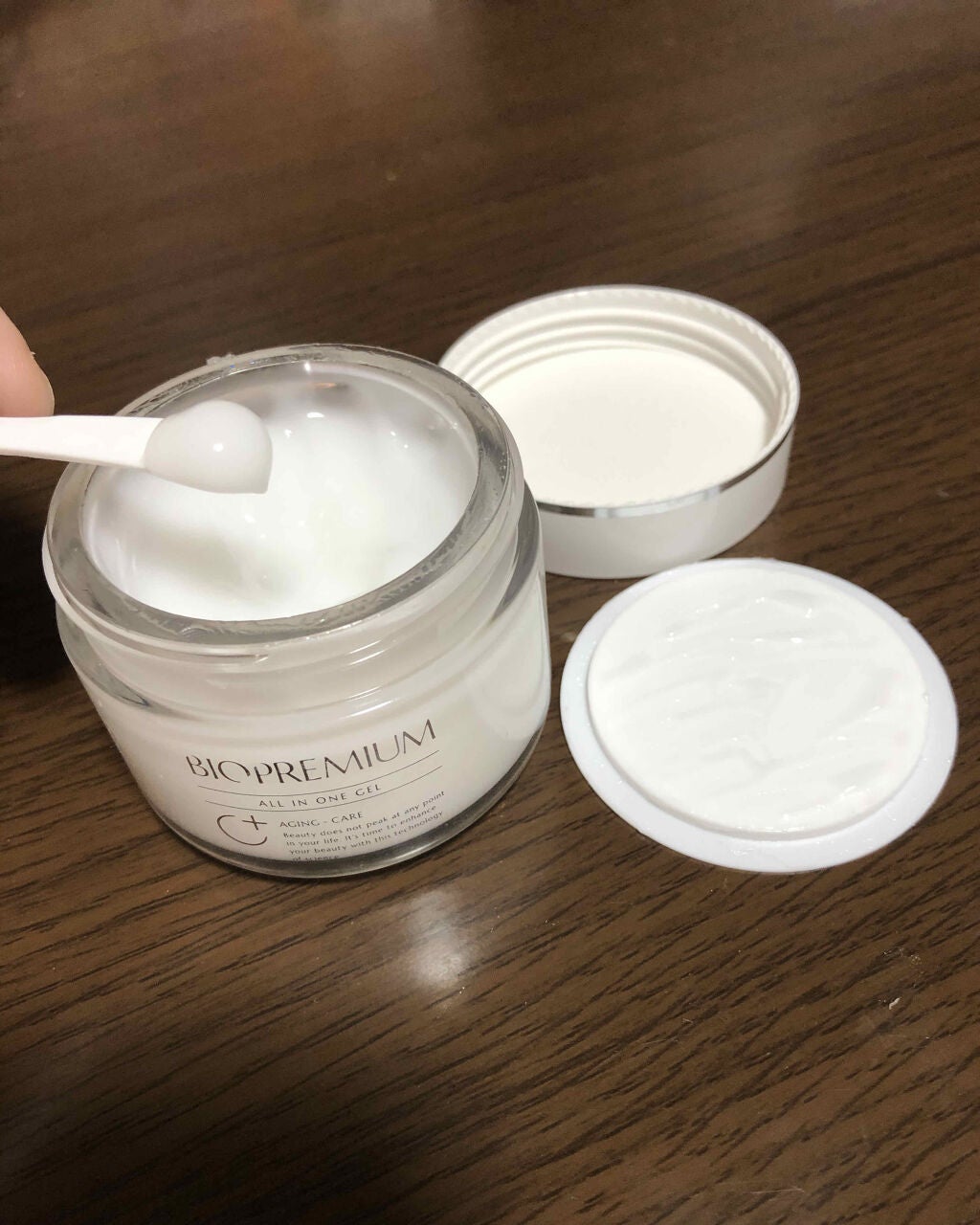 オールインワンジェル 発酵ヒアルロン酸原液美容液セット/BIOPREMIUM/スキンケアキットを使ったクチコミ(2枚目)