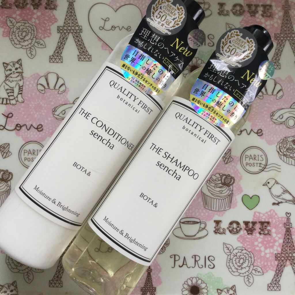 ボタアンド ザ シャンプー <sencha>/クオリティファースト/市販シャンプーを使ったクチコミ（1枚目）