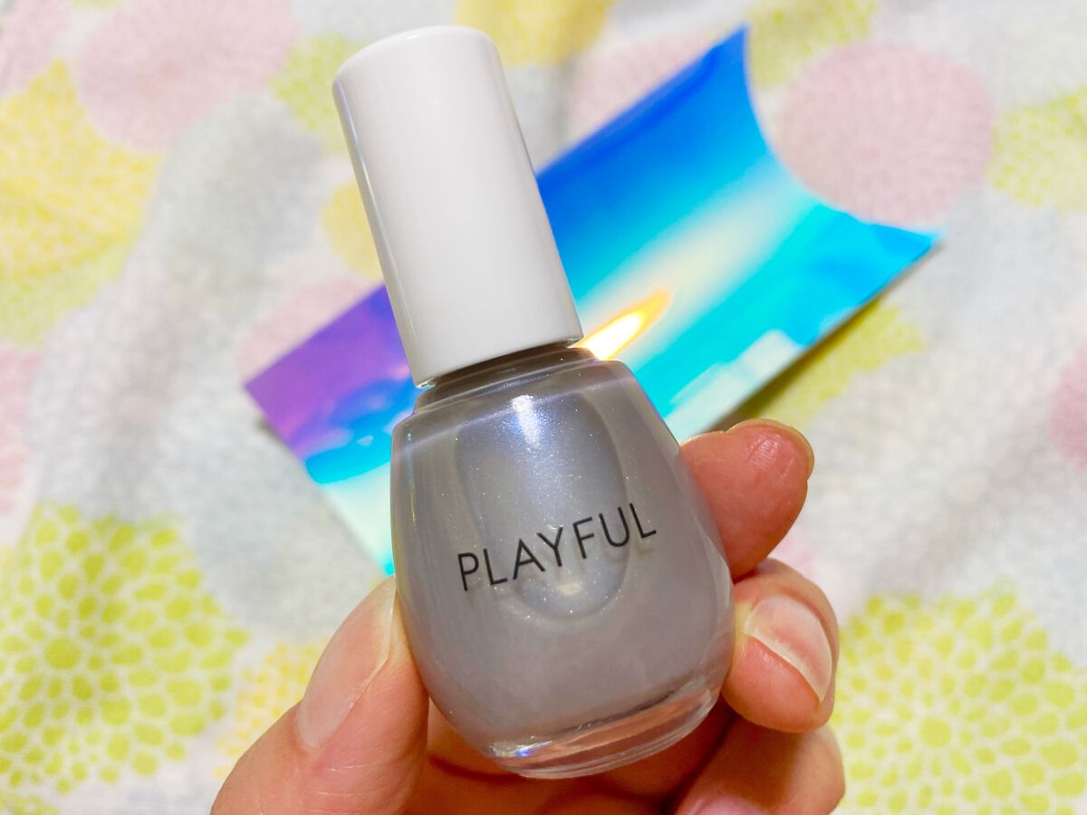 プレイフル プリズムモイストコート/PLAYFUL/オールインワンネイルを使ったクチコミ（2枚目）