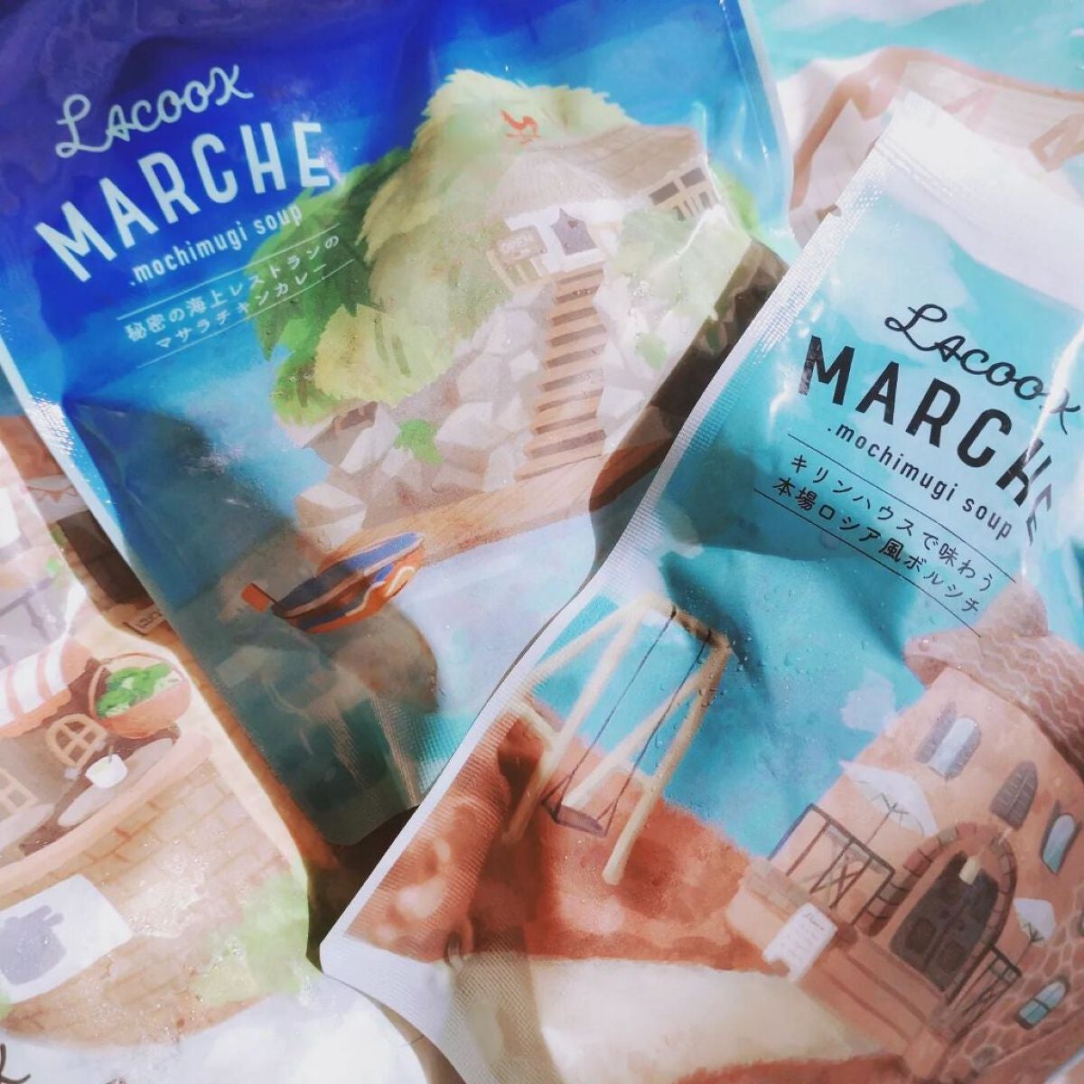 もち麦スープ/ラコックマルシェ/低糖質食品を使ったクチコミ(2枚目)