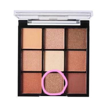 UR GLAM　BLOOMING EYE COLOR PALETTE/U R GLAM/パウダーアイシャドウを使ったクチコミ（3枚目）