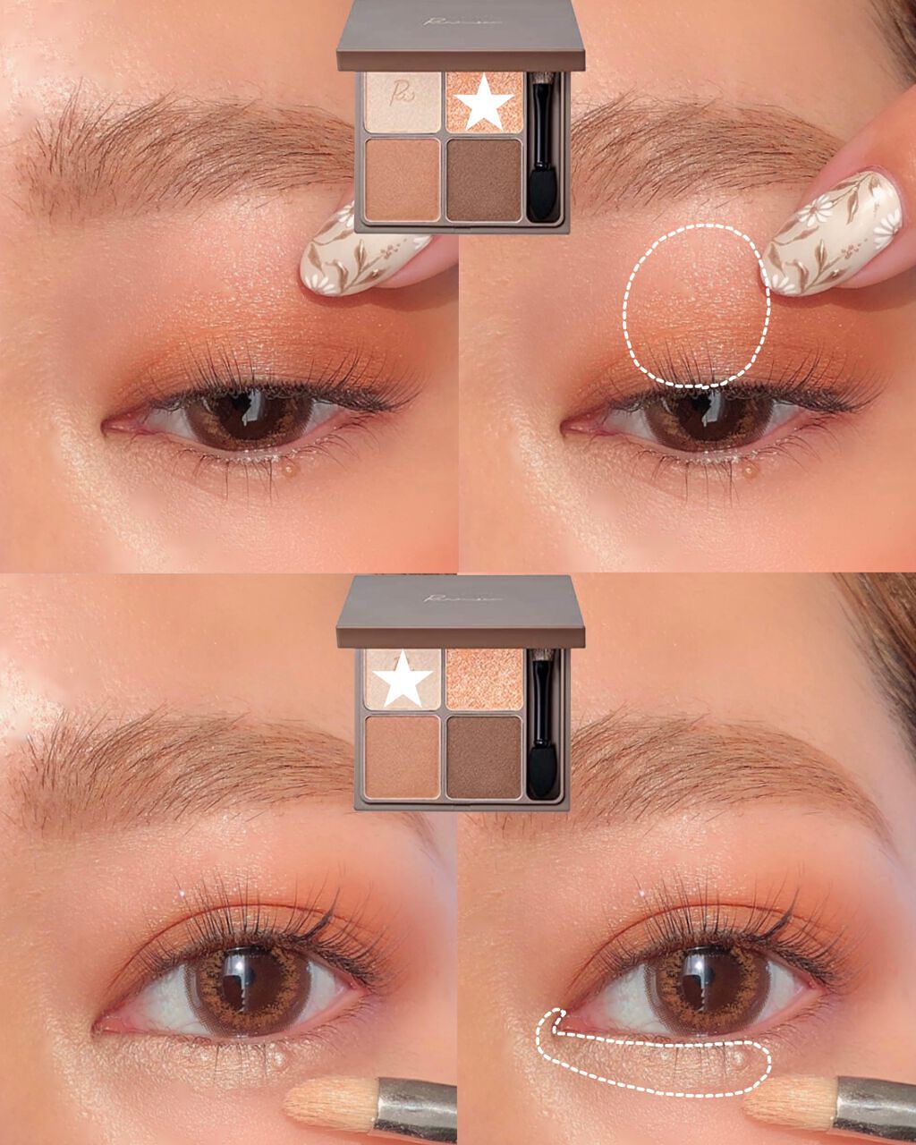 インザミラーアイパレット/Ririmew/アイシャドウパレットを使ったクチコミ(5枚目)