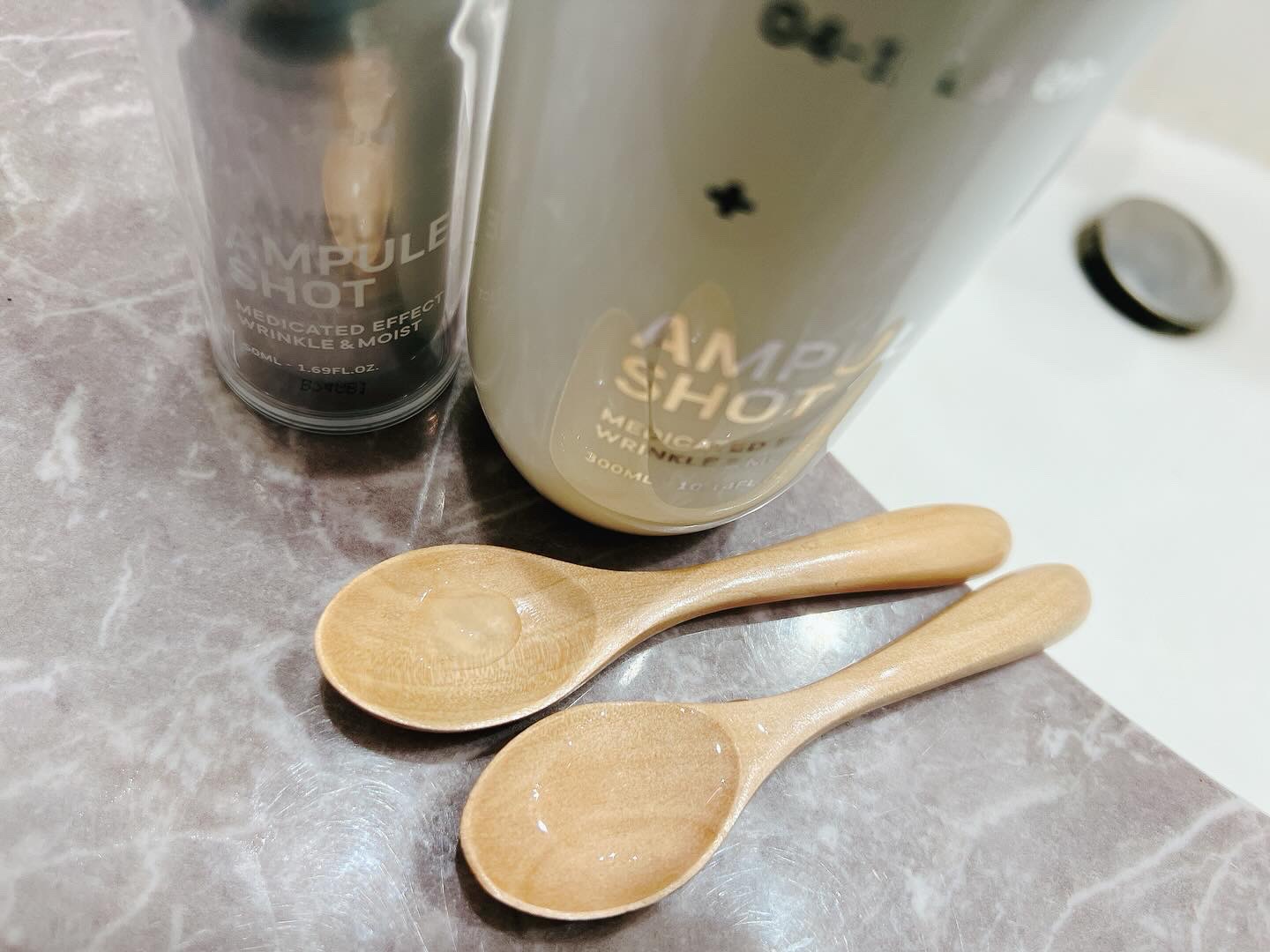 薬用 エフェクト リンクル＆モイスト ローション/AMPULE SHOT/化粧水を使ったクチコミ（2枚目）