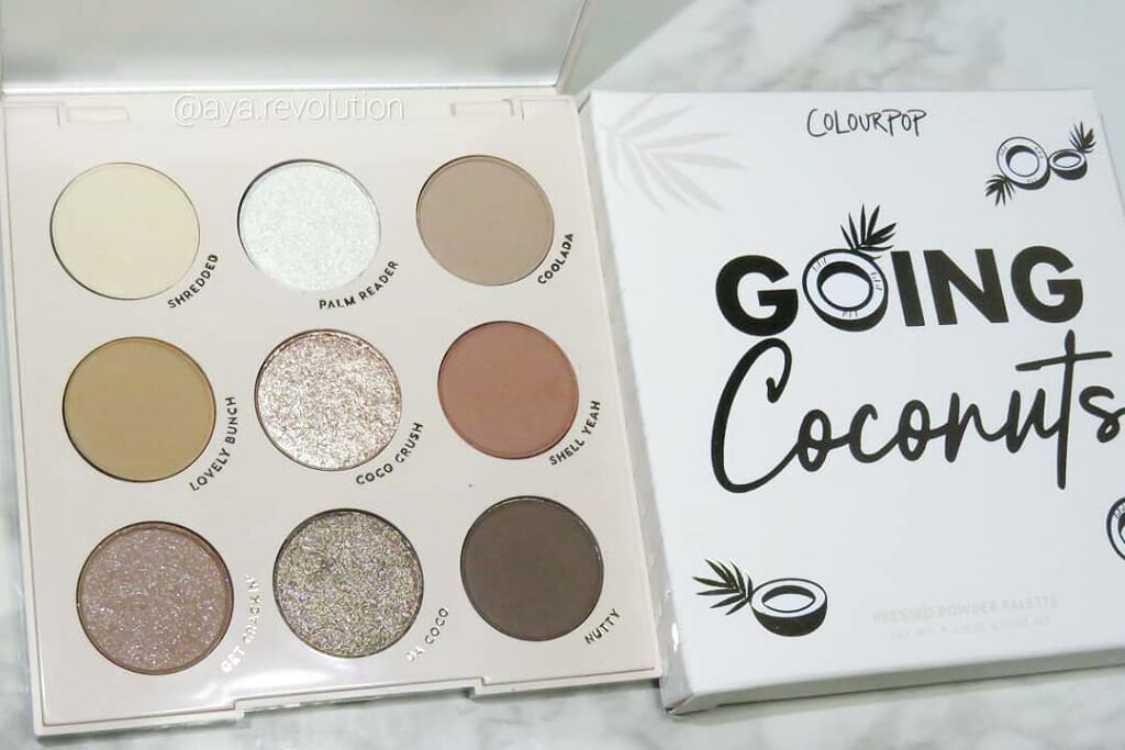 Going Coconuts Bronzed Eyeshadow Palette/ColourPop/アイシャドウパレットを使ったクチコミ（1枚目）
