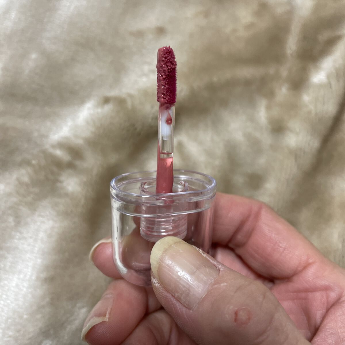 ジェルフィットティント/AMUSE/リップティントを使ったクチコミ（3枚目）