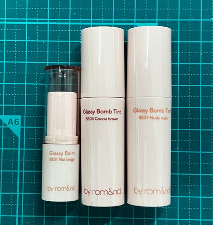 アンドバイロムアンド グラッシーボムティント/&nd by rom&nd/リップティントを使ったクチコミ(1枚目)
