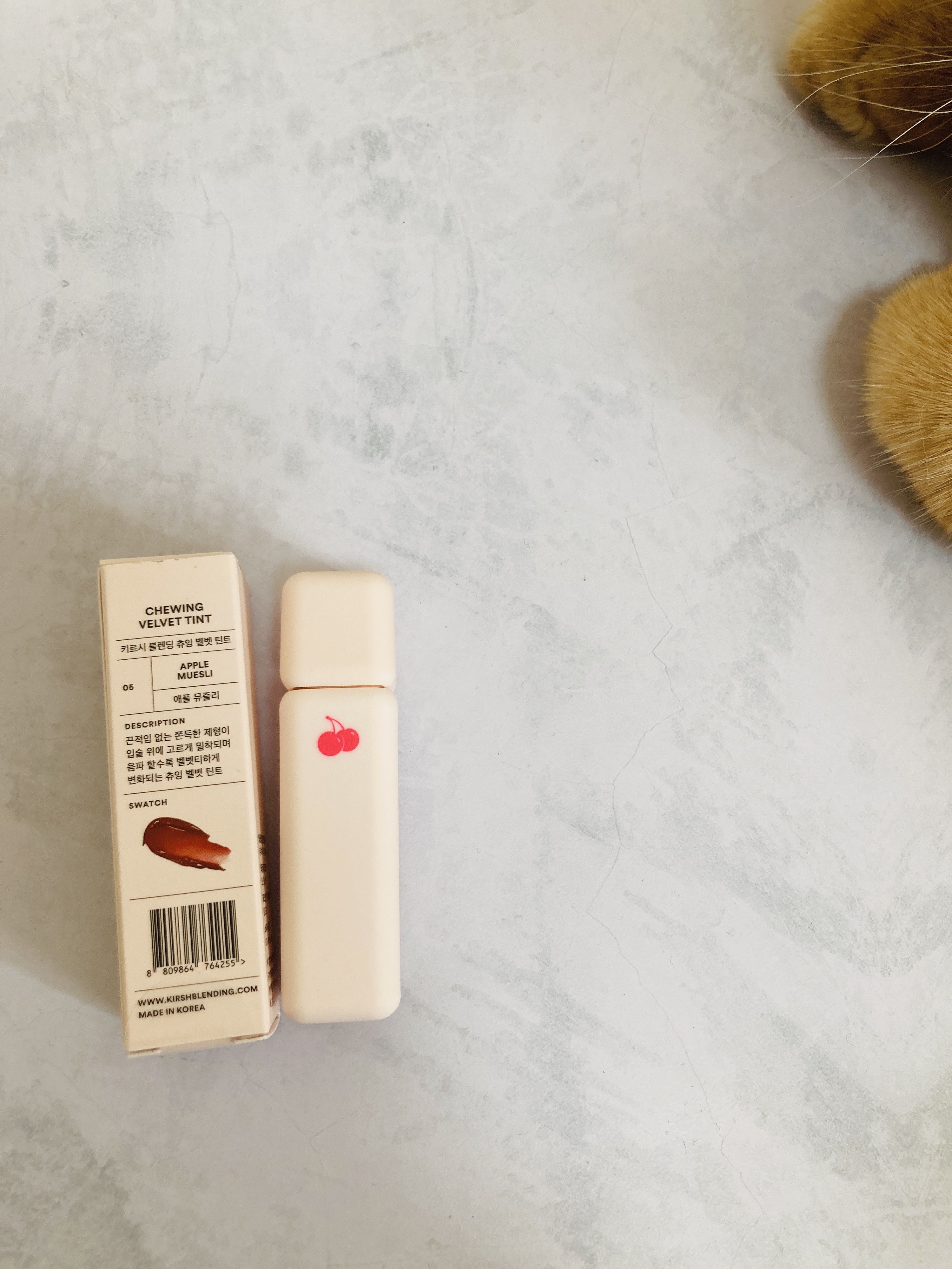 チューインガムベルベットティント/KIRSH(キルシー)/リップティントを使ったクチコミ（3枚目）