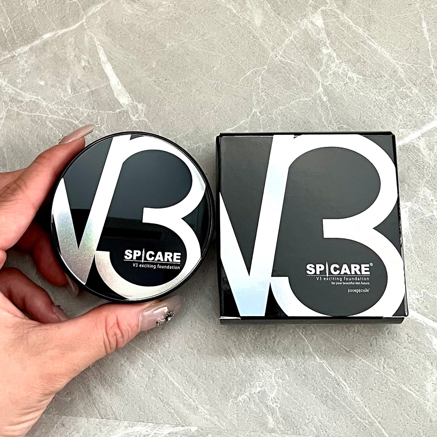 V3 エキサイティングファンデーション/SPICARE/クッションファンデーションを使ったクチコミ(1枚目)