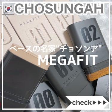 時空の歪み🌓韓国コスメ/中国コスメ on LIPS 「CHOSUNGAH[MEGAFITSTICKFOUNDATIO..」（1枚目）