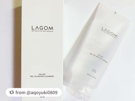 ラゴム ジェルトゥウォーター クレンザー(朝用洗顔)/LAGOM /その他洗顔料を使ったクチコミ(4枚目)