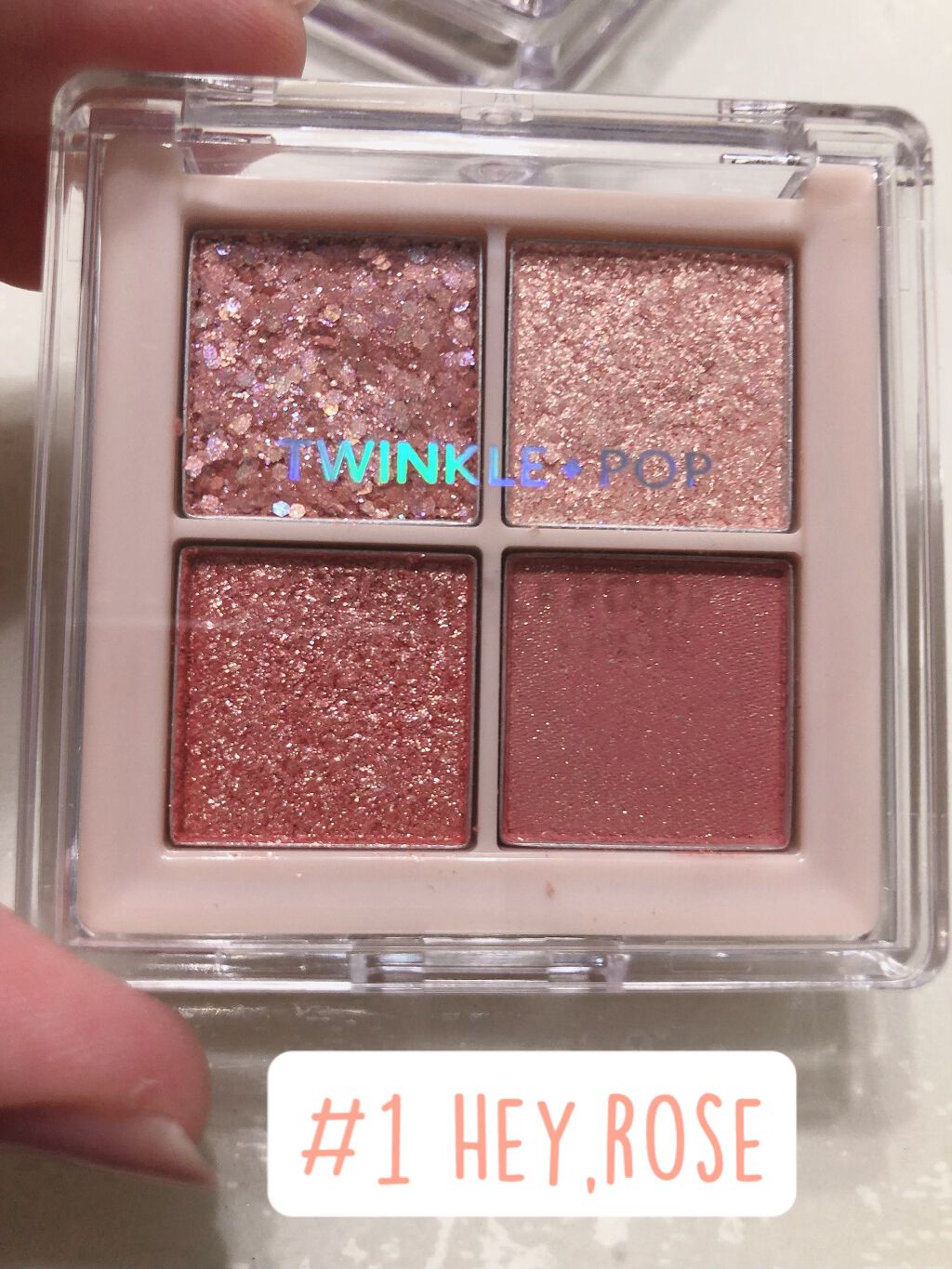 TWINKLE POP Pearl Flex Glitter Eye Palette/CLIO/アイシャドウパレットを使ったクチコミ（2枚目）