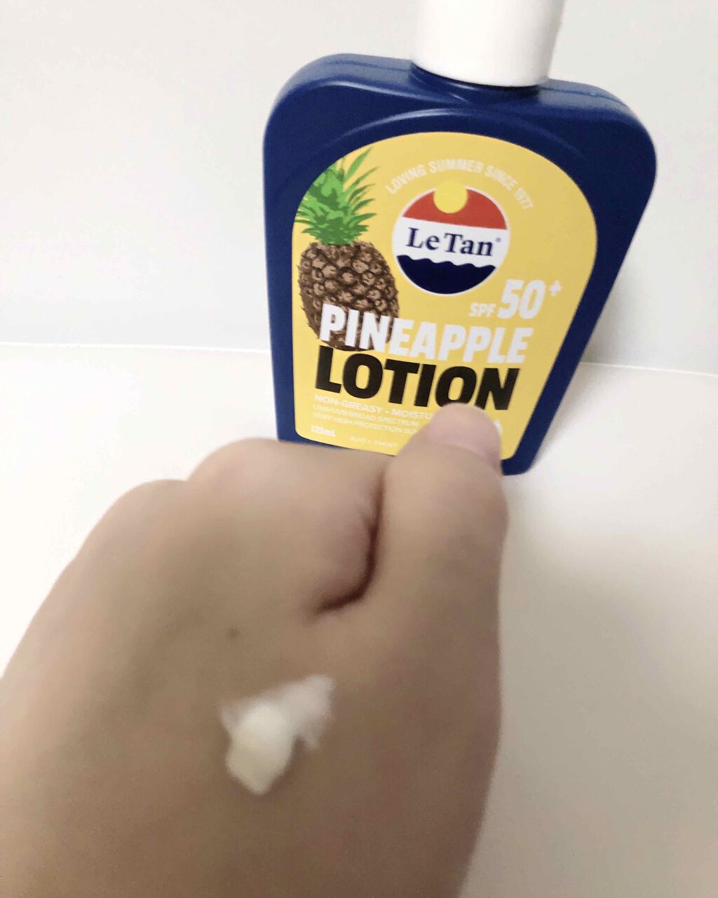 サンスクリーンローション パイナップル SPF50+/Le Tan/日焼け止め・UVケアを使ったクチコミ（3枚目）