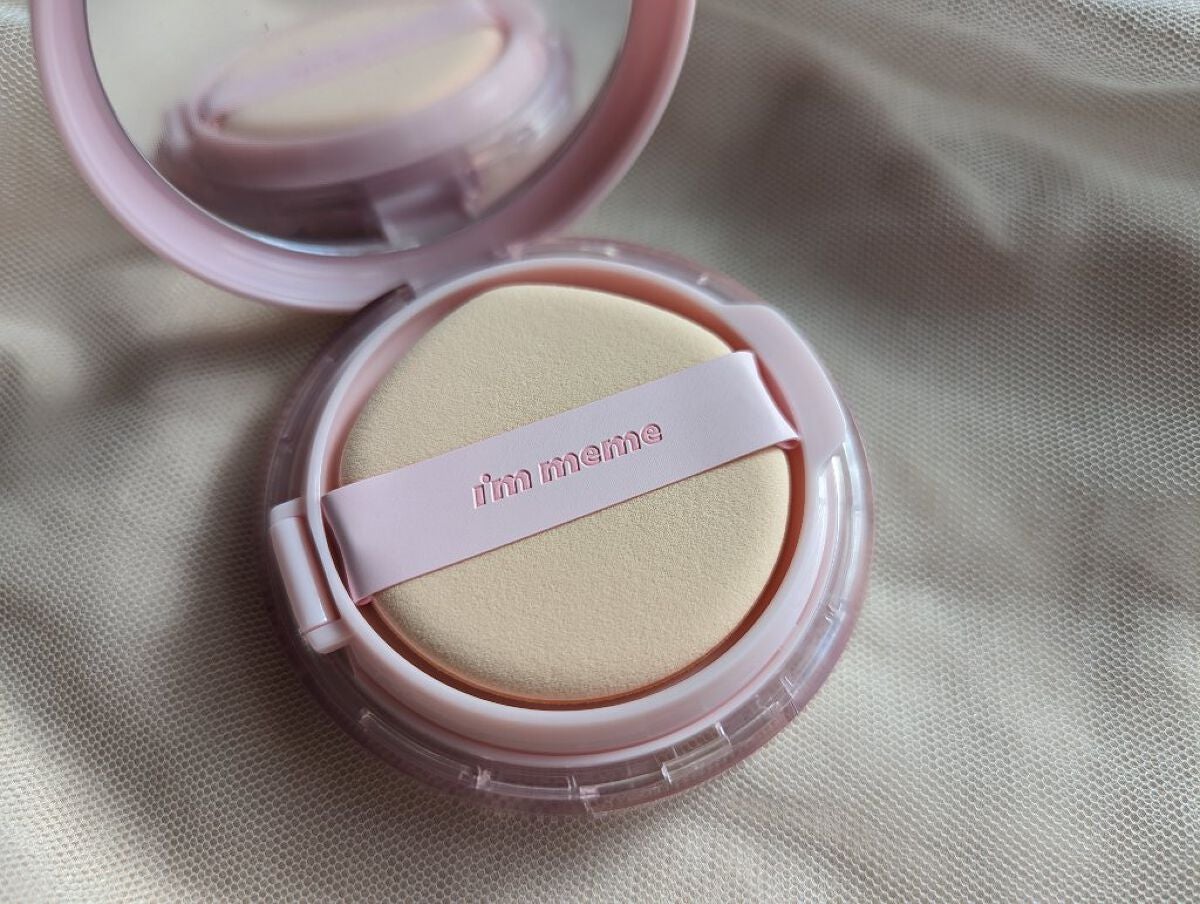 ワンダーベルベットラスティングクッション/i’m meme/クッションファンデーションを使ったクチコミ(3枚目)