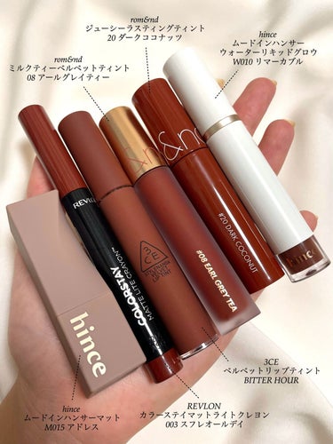 3CE VELVET LIP TINT #BITTER HOUR/3CE/口紅を使ったクチコミ（1枚目）