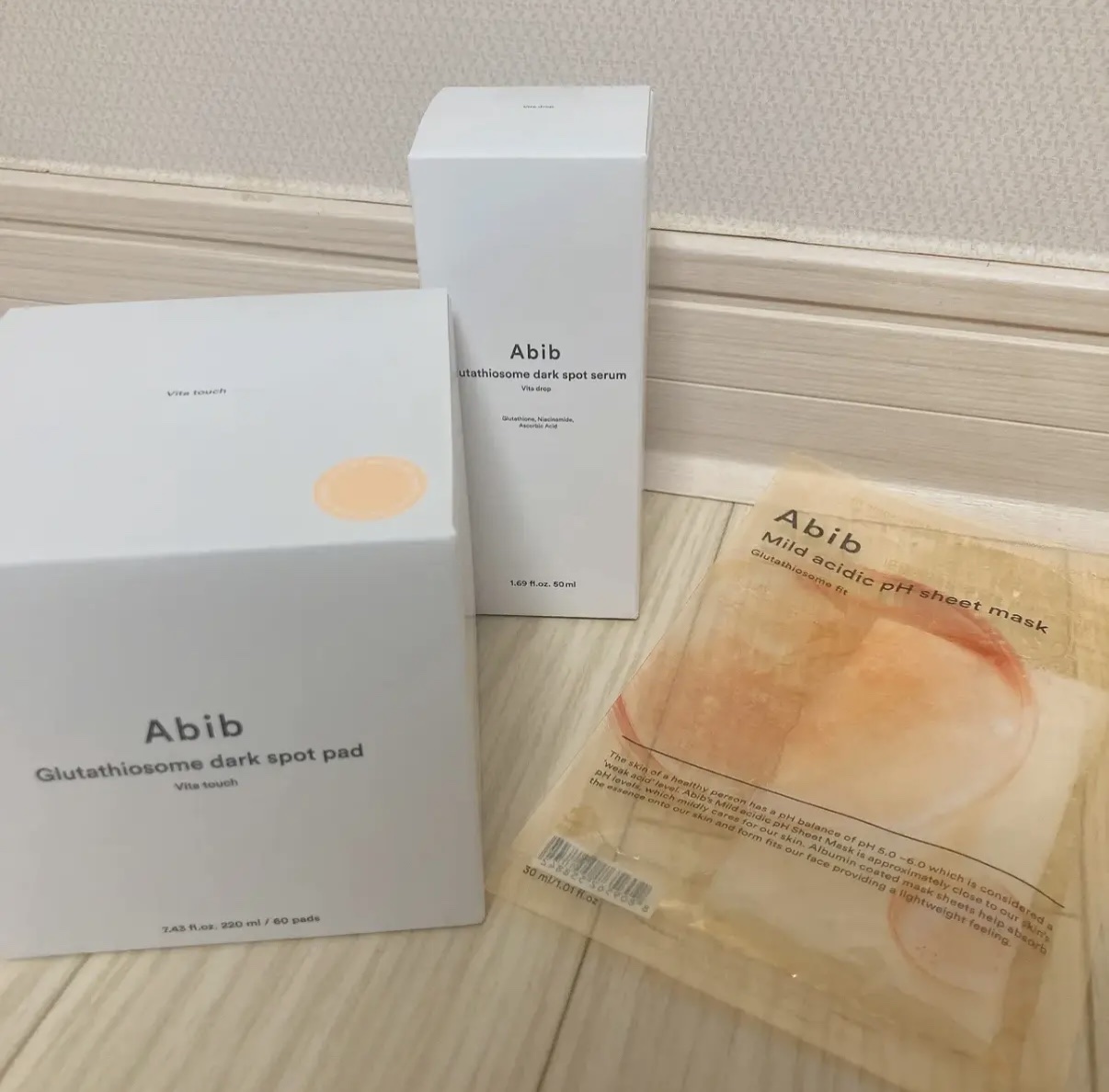 グルタチオンソームダークスポットパッドビタタッチ/Abib /トナーパッドを使ったクチコミ（1枚目）