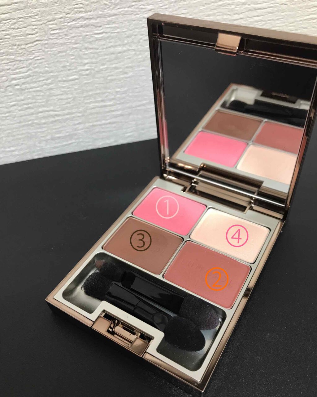 マカロングロウアイズ/LUNASOL/アイシャドウパレットを使ったクチコミ(2枚目)