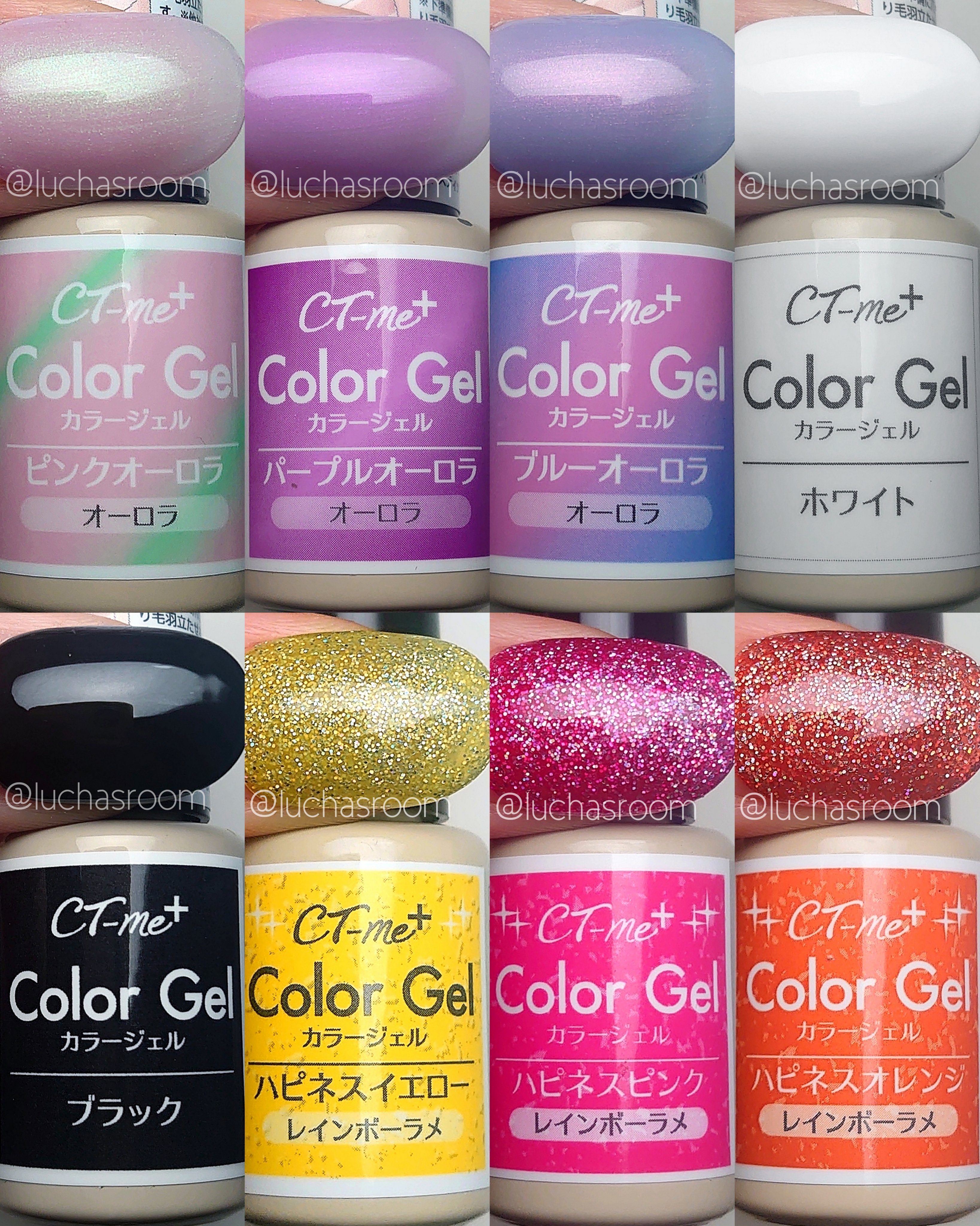 crayontouch-me クレヨンタッチミープラス カラージェルのクチコミ「CTM＋カラージェル 全色カラーチャート💅🏻
増えてきたのでまとめました！

ワッツ系列の10.....」（3枚目）