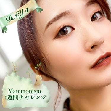 #Mammonism1週間チャレンジ
4日目🐻

イエロー！とかオレンジー！とか続いたので今回はブラウンメイクです🧸

メインに使ったのは右上のカラー🙆‍♀️
下瞼もがっつり囲むようにチップでのせました