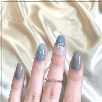 ネイルホリック Nostalgic color GY034/ネイルホリック/マニキュアを使ったクチコミ(3枚目)