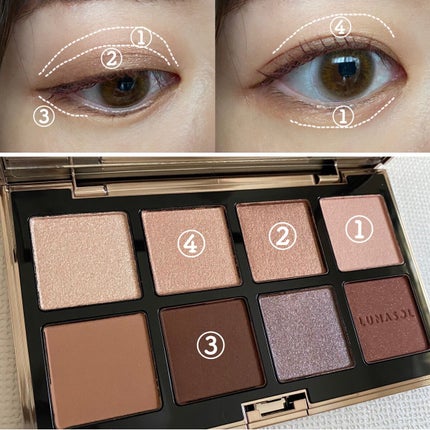 アイカラーレーション スペシャルエディション/LUNASOL/アイシャドウパレットを使ったクチコミ(7枚目)