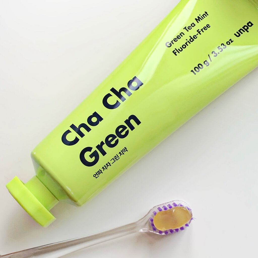 Cha Cha Charcoal Vegan Greentea Toothpaste/chacha/歯磨き粉を使ったクチコミ(1枚目)