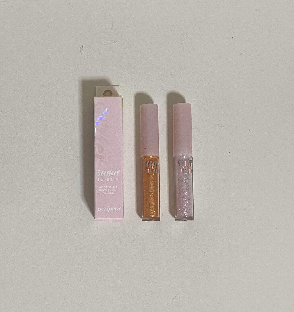 シュガー トゥインクル リキッド グリッター/PERIPERA/グリッターを使ったクチコミ（1枚目）