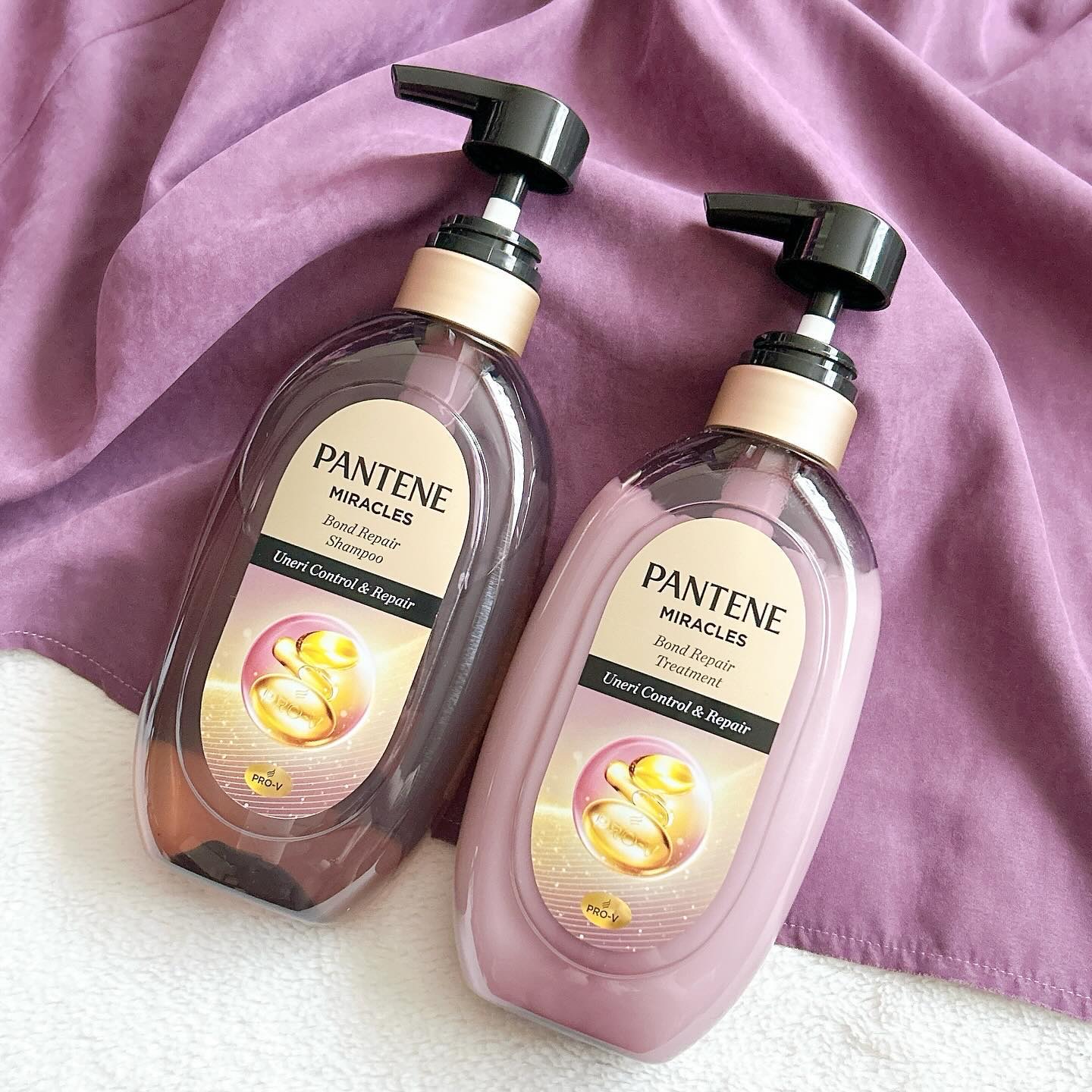 ミラクルズ うねりコントロール&リペア ボンドリペア シャンプー/トリートメント/パンテーン/市販シャンプーを使ったクチコミ（1枚目）