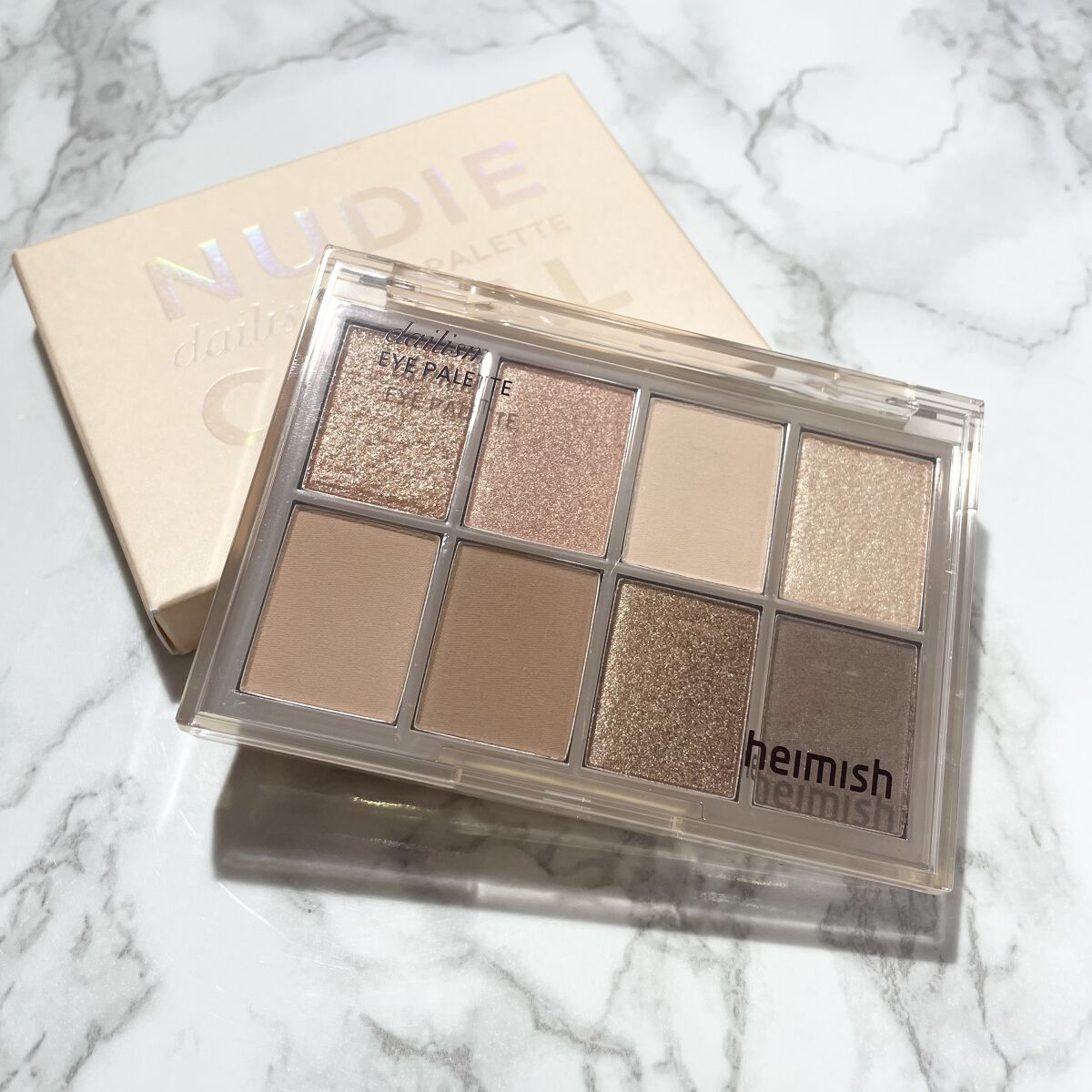 デイリズムアイパレット #Nudie Coral/heimish/アイシャドウパレットを使ったクチコミ（1枚目）