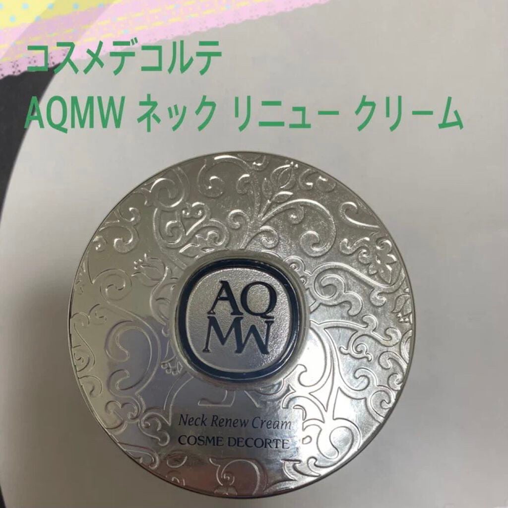 試してみた】AQWM ネックリニュークリーム/DECORTÉ | LIPS
