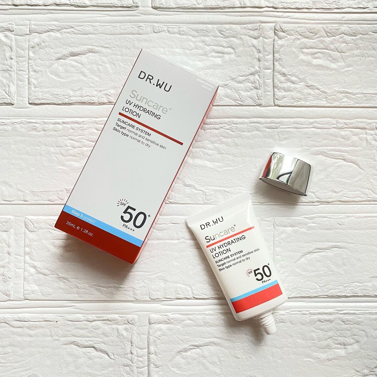 サンスクリーン+ モイスト日焼け止め<日焼け止め>/DR.WU/日焼け止めクリームを使ったクチコミ(4枚目)